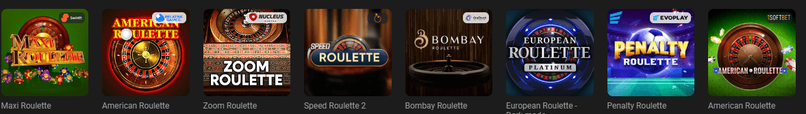 GGBet roulette games