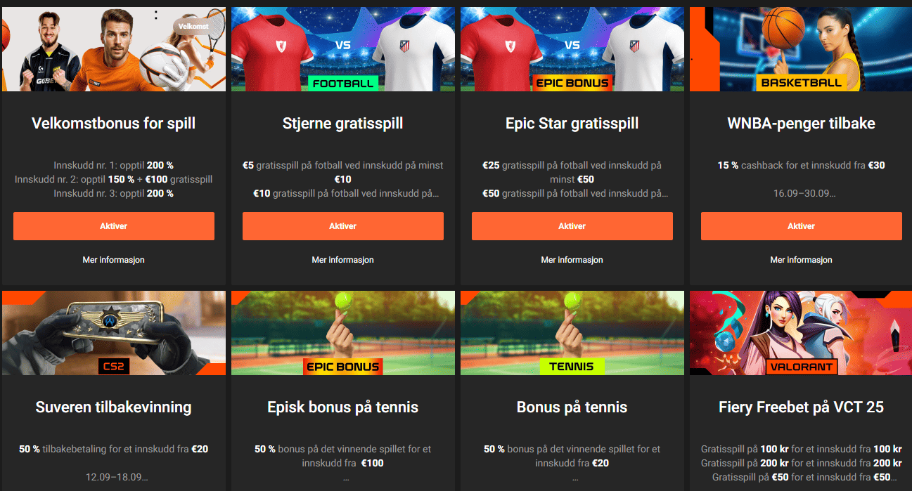 GGBet bonuser