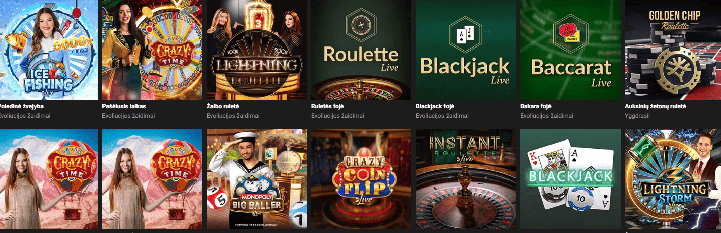 GGBet tiesioginis kazino