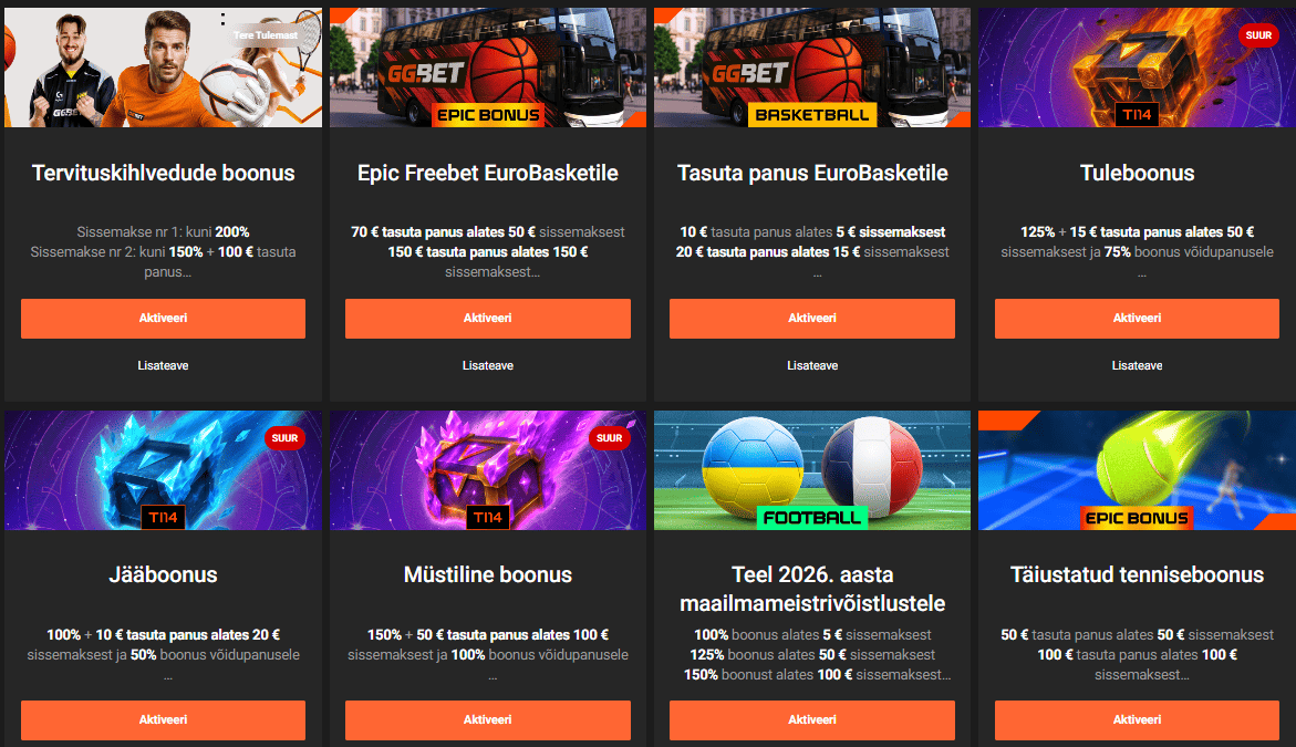 GGBet boonus